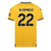 Wolves Nelson Semedo #22 Hjemmedrakt 2023-24 Kortermet